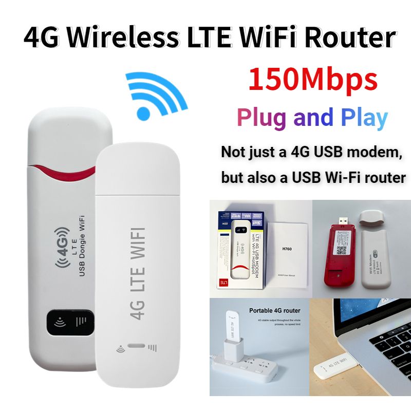 Routeur WiFi portable 4G epiCard, modem USB 150Mbps, Hotspot...