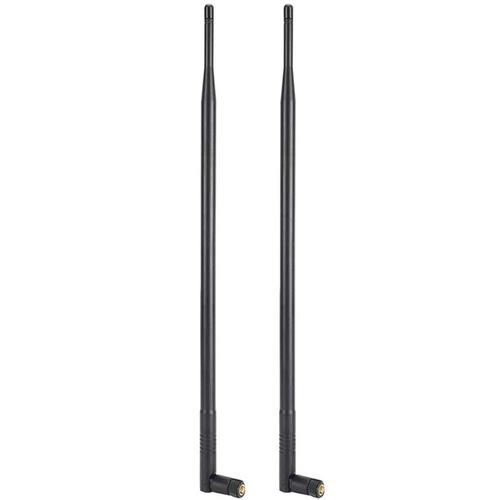 Antenne Wifi 2X 12DBI pour réseau sans fil, bande pour touristes 2.4G/5G, à gain élevé, longue portée, avec connecteur SMA RPstretching