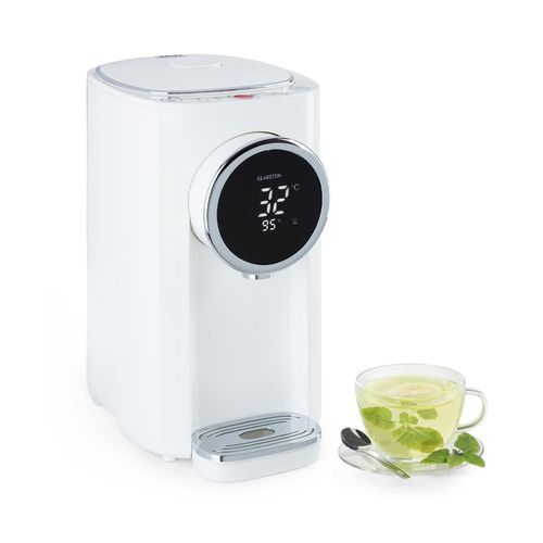 Klarstein Hot Spring Plus Distributeur D'eau Chaude Réservoir 5 Litres - Température De 45 À 95°C - Boîtier Inox - Blanc