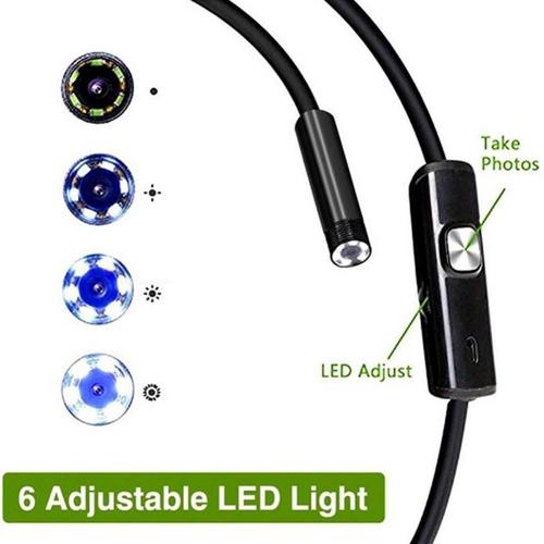 Caméra endoscopique réglable étanche IP67, 6 LED, 7mm, mini caméra endoscope pour téléphone PC, caméras endoscopiques Sumsang Huiwei