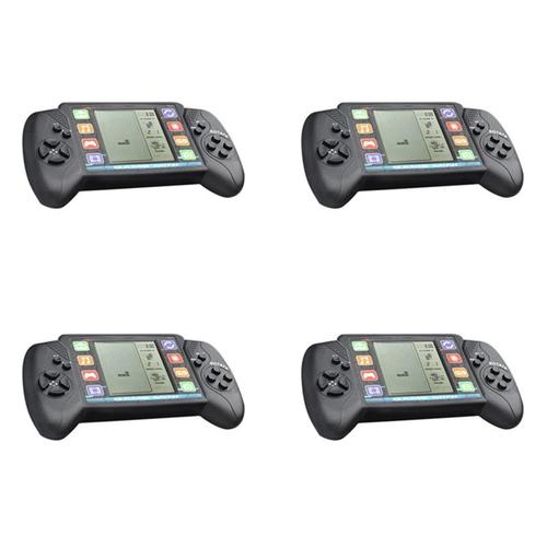 Console De Jeu Vidéo Portable Pocket Determiner, Mini Lecteur De Jeu De Briques, Noir, Lcd 3,5 "", 23 + 26 Jeux Intégrés, 4x