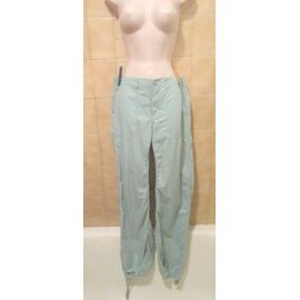 Pantalon Baggy Vert Amande, Poches, Liens À Nouer En Bas Des Jambes, Jamais Porté, T. 38