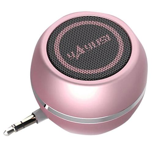 Mini Enceinte Bluetooth Rose Gold Ultra-Portable Haut-Parleur Puissant Autonomie Longue Compatible Tous Appareils YONIS