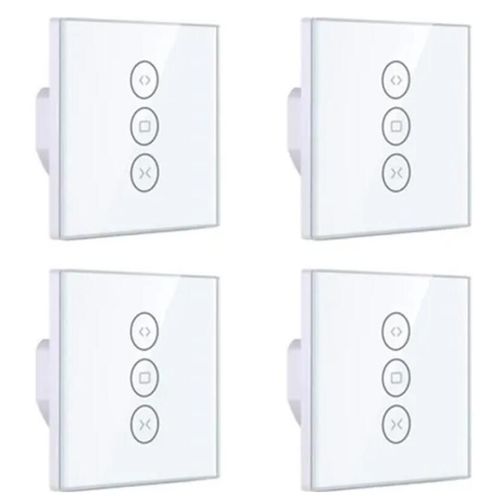 4pcs Interrupteur Volet Roulant Connecté Wifi, Commutateur Intelligent Volet Roulant Stores Connecté Alexa Et Google Home
