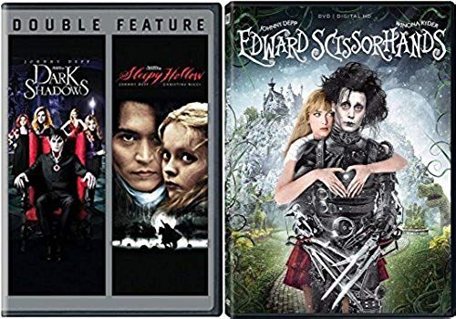 Edward Scissorhands Sleepy Hollow Dark Shadows Dvd Johnny Depp Tim Burton Fantasy Action Set Rakuten