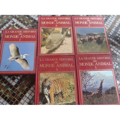 La Grande Histoire Du Monde Animal Burton 5 Volumes