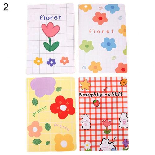 Carnet A5 Lisse À Écrire, 4 Pièces, Couverture De Motif De Dessin Animé, Mini Bloc-Notes Portable En Papier Pour Étudiants