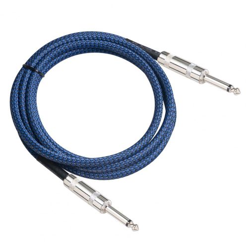 Câble Audio Blindé En Nylon Tressé, Résistance À La Traction Universelle, 6.35mm Mâle À 6.35mm Mâle, Fil De Guitare Électrique Pour Basse