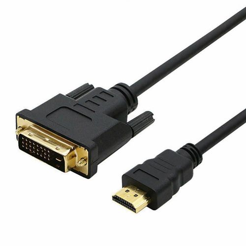 Câble de conversion DVI mâle vers mâle, DVI-D 24 + 1 broche, adaptateur DVI D 1080p, pour projecteur DVD HDTV, haute qualité
