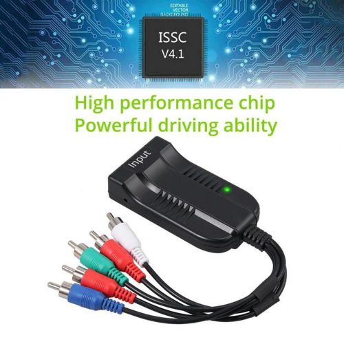 Convertisseur vidéo universel Portable, composant compatible HDMI vers YPbPr, adaptateur rvb, câble cc pour Home cinéma