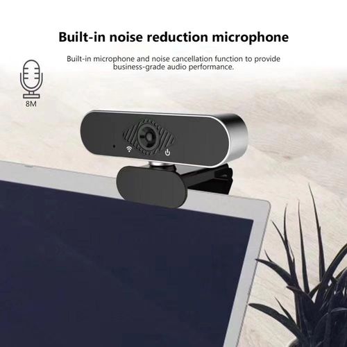Webcam avec microphone Full HD, 1080p, périphérique USB avec trépied, caméra pour ordinateur PC et laptop, vidéos Youtube ou live