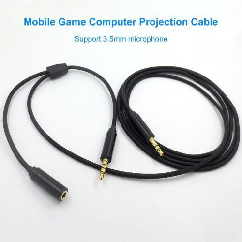 Câble d'extension Audio Portable mâle à femelle, cordon Audio en TPU de 2 mètres, 3.5mm, pour enregistrement en Streaming, fête, Chat, lien, pour Xbox One