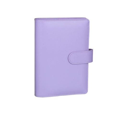 Classeur Violet A6 Avec Pochette À Fermeture Éclair Pour Adultes, Classeur, Carte, Billet, Certificat, Argent Liquide, Feuilles De Budget, Sac À Domicile, École Et Bureau