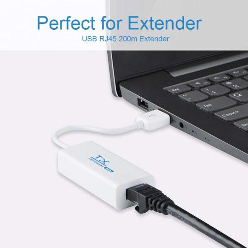 Extension USB haute vitesse supportant une longue Distance de 200m, adaptateur USB 2.0 vers RJ45 Ethernet LAN pour souris