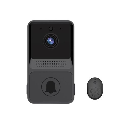 Sonnette vidéo intelligente sans fil, caméra de Vision bidirectionnelle IR, cloches de nuit, fournitures d'extérieur pour maison, noir
