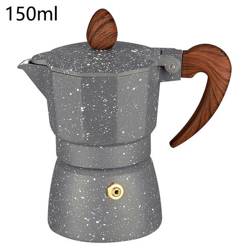 Cafetière À Expresso Italienne En Aluminium, Percolateur Moka, Cuisinière, 3 Tasses, 6 Tasses, 150 Ml, 300ml
