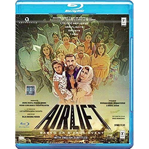 Airlift Hindi Blu Ray Stg: Akshay Kumar, Nimrat Kaur, Taranjit Kaur (Bollywood/Film/Cinema))