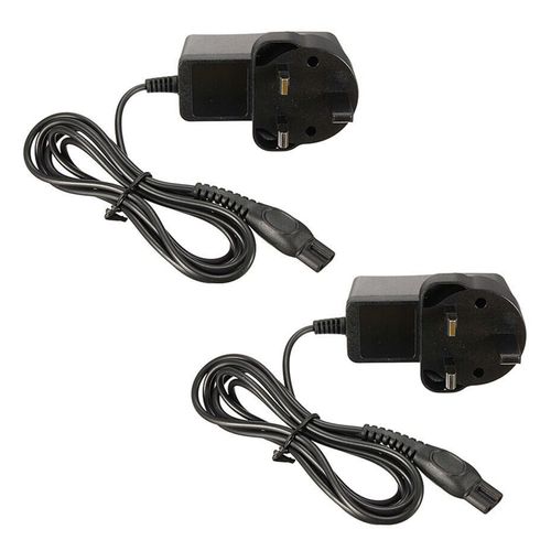 2 adaptateurs de chargeur pour rasoir Philips Hq8505/Hq7380/Hq8500 (prise britannique)