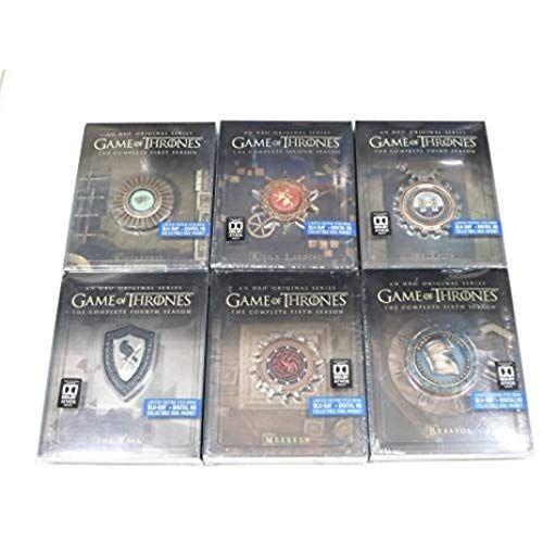 Game Of Thrones 1 2 3 4 5 6 The Complete Seasons 1 - 6 Limited Edition Steelbooks With Collectible Sigil Magnet (Blu Ray + Digital Hd)