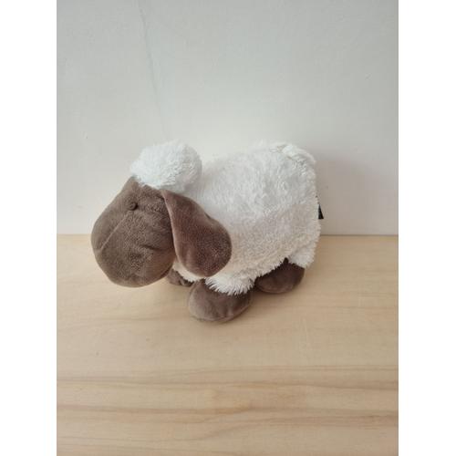 Doudou Mouton Gris Blanc Atmosphera