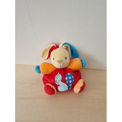 Doudou Lapin Rouge Ecureuil Kaloo