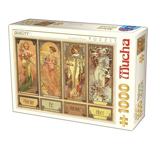 Puzzle 1000 Pièces Mucha Alfons - Seasons