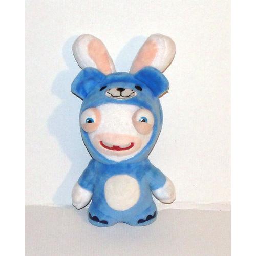 Peluche Lapin Cretin Deguisé En Chien Bleu Ours Doudou Lapin Cretin Ubisoft 25 Cm