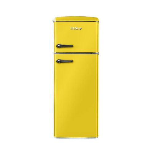 Réfrigérateur congélateur 2 portes retro Arzy LJDD206LEMON 206 Litres Lemon