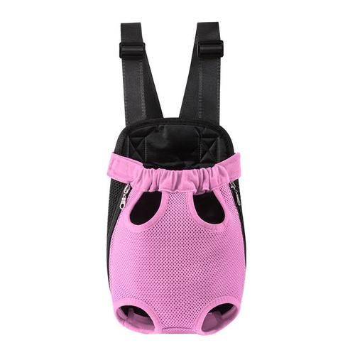 Sac De Poitrine Pour Animaux De Compagnie, Sac Pour Chat, Sac À Dos À Quatre Pattes, Rose 3,5-6,5 Kg