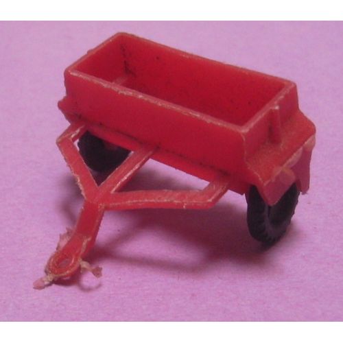 Ancienne Petite Remorque Agricole / Type Semoir - Plastique-Générique
