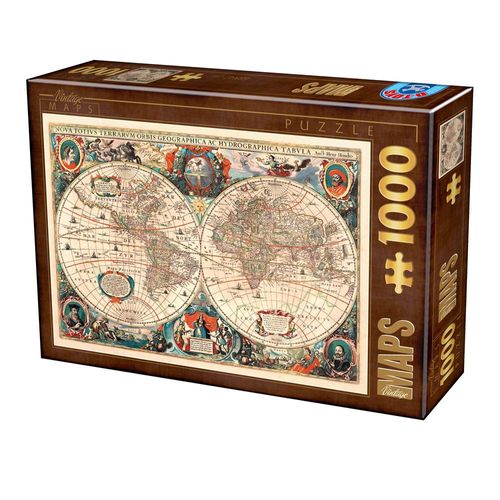 Puzzle 1000 Pièces Carte Du Monde Antique