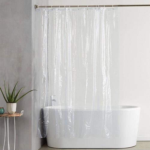 Rideau de douche- Transparent Largeur 200 cm, imperméable, résistant aux moisissures