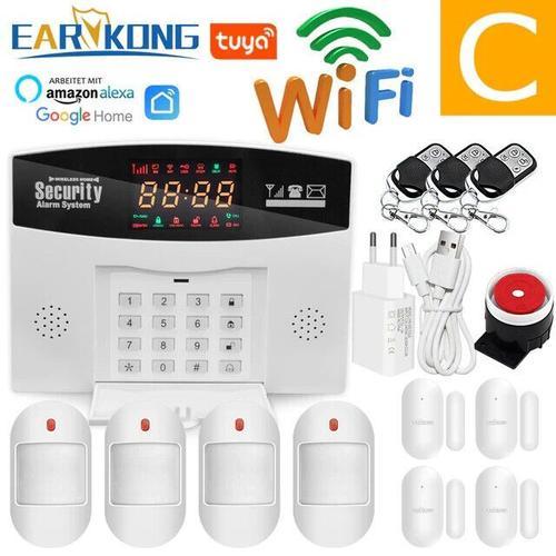 YISEELE Alarme Maison sans Fil Intelligent GSM 9 Pièces Système d'alarme Sécurité