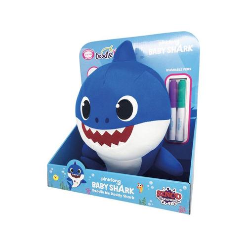 Peluche Baby Shark Doodle Me 30 Cm Famosa 760018529