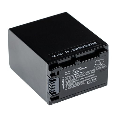vhbw batterie compatible avec Sony HDR-CX450, HDR-CX625, HDR-CX680, HDR-PJ620, HDR-PJ675, NEX-VG30 appareil numérique camescope (2700mAh, 7.3V)