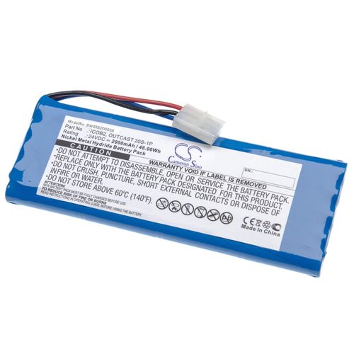 vhbw batterie compatible avec Soundcast Outcast ICO420, ICO421 haut-parleurs enceintes (2000mAh, 24V, NiMH)