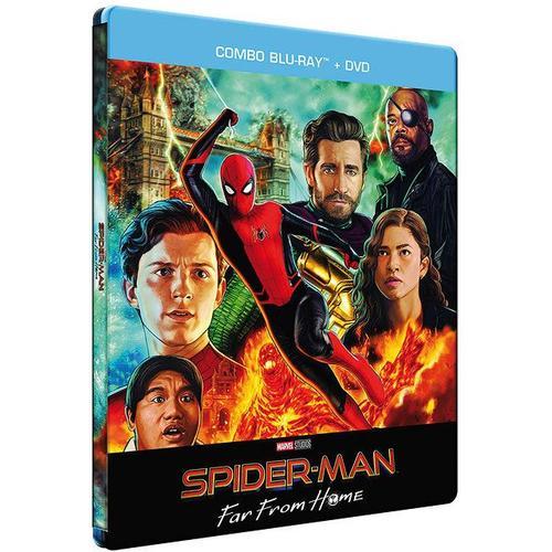 Spider-Man : Far From Home - Boîtier Steelbook Limité Exclusif Amazon - Blu-Ray + Dvd
