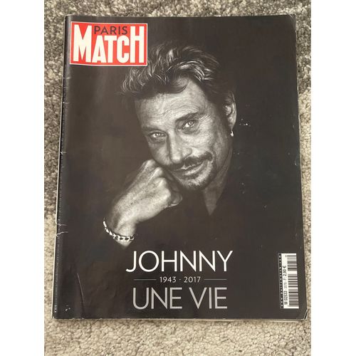 Magazine Paris Match Johnny Hallyday Une Vie