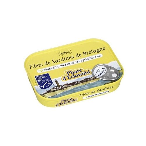 Filets De Sardines A La Sauce Citronnee 90g