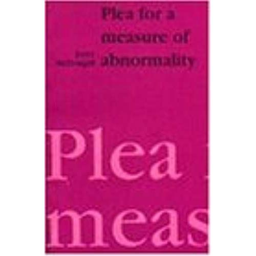 Plea For A Measure Of Abnormality