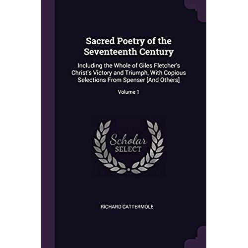 Sacred Poetry Of The Seventeenth Century