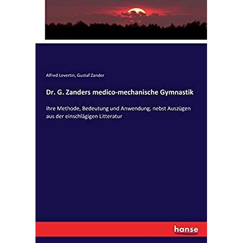 Dr. G. Zanders Medico-Mechanische Gymnastik