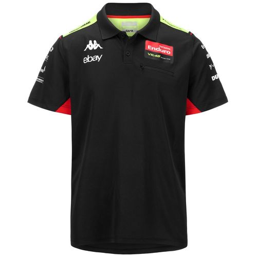 Polo Acrazon Adulte Vr46 Pertamina Enduro Moto Gp Officiel Homme Noir