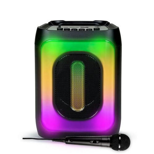 Enceinte sur Batterie Active rechargeable 30W PARTYBTHPS2 - Bluetooth 5.0 / USB SD, Effet Lumineux, Micro Karaoké - Bass Boost