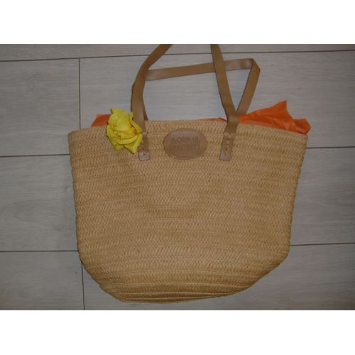 Panier en paille tréssée