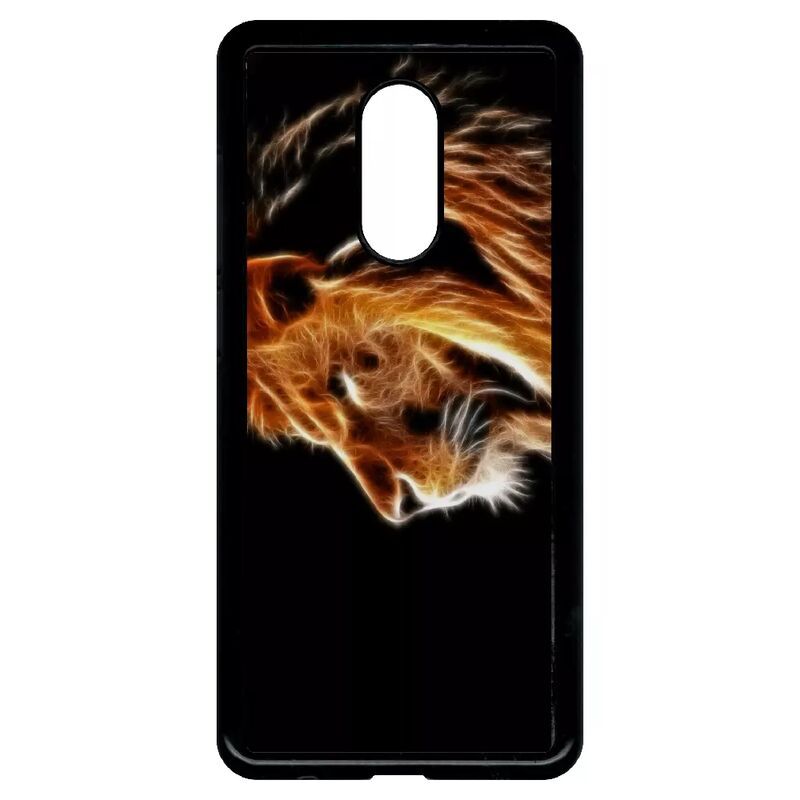 Coque Pour Xiaomi Redmi 5 - Tete De Lion Aerographe - Noir