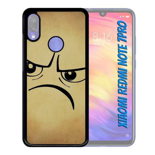 Coque Pour Xiaomi Redmi Note 7 Pro - Smiley Mechant - Noir