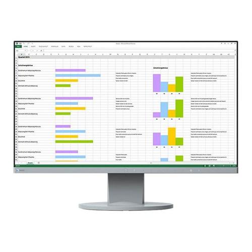 EIZO FlexScan EV2450-WT - Écran LED - 23.8" - 1920 x 1080 Full HD (1080p) - IPS - 250 cd/m² - 1000:1 - 5 ms - HDMI, DVI-D, VGA, DisplayPort - haut-parleurs - blanc