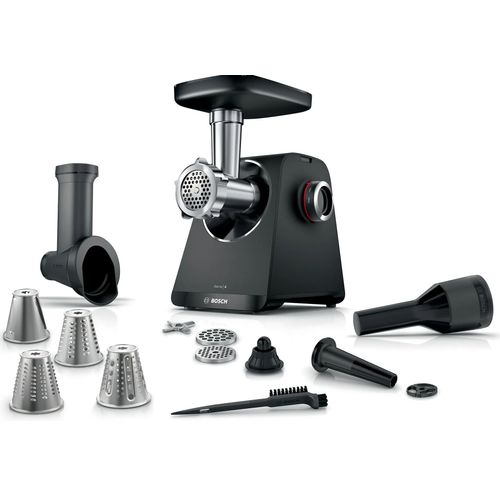 Hachoir à viande Bosch MFWS440B MultiPower Series 4 1900 W Noir, noir