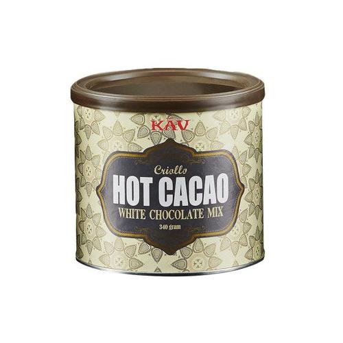 Mélange De Cacao Kav America Hot Cacao White Chocolate Mix, 340 G